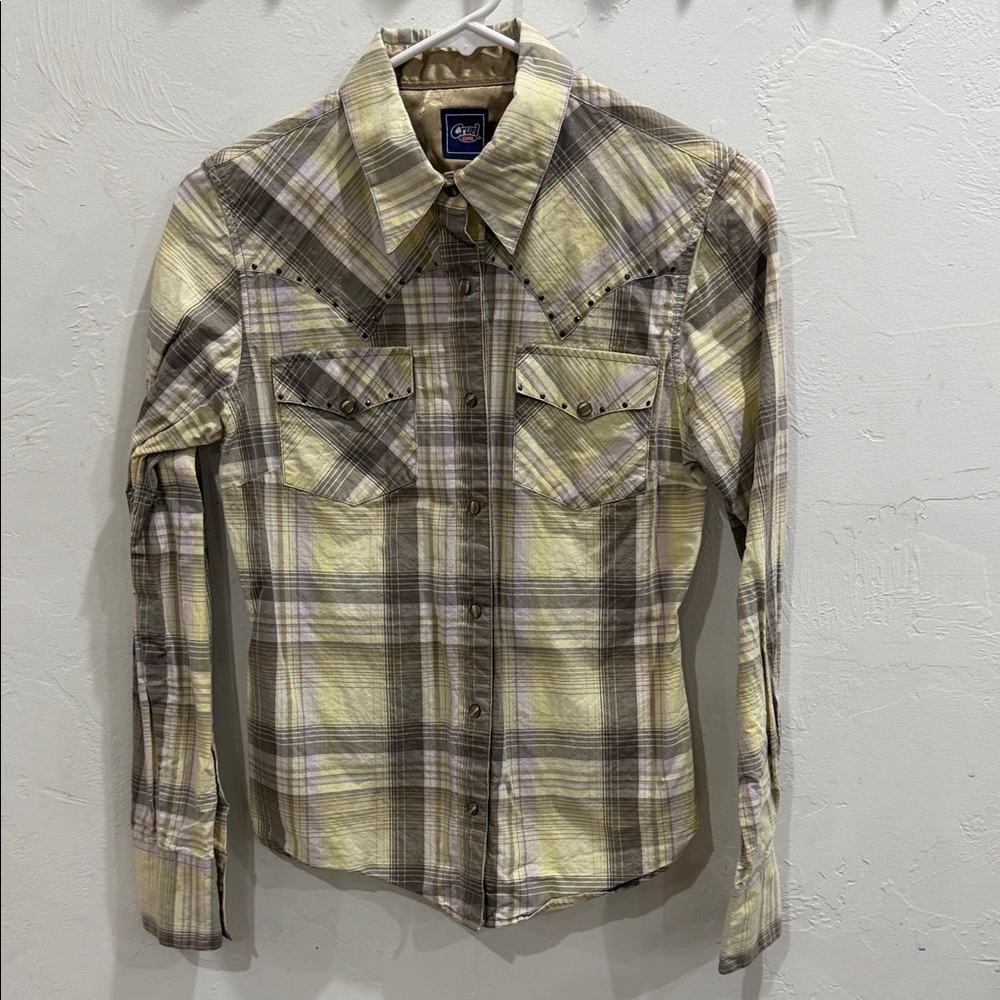 Plaid Snap-Up Shirt